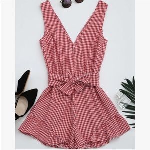 Urban Outfitters Gingham Romper